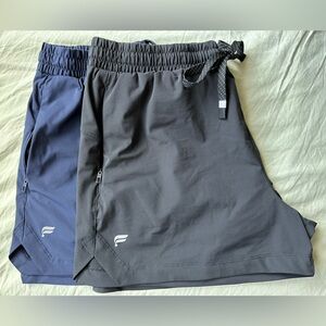 Fabletics Women's Black and Navy Athletic Shorts